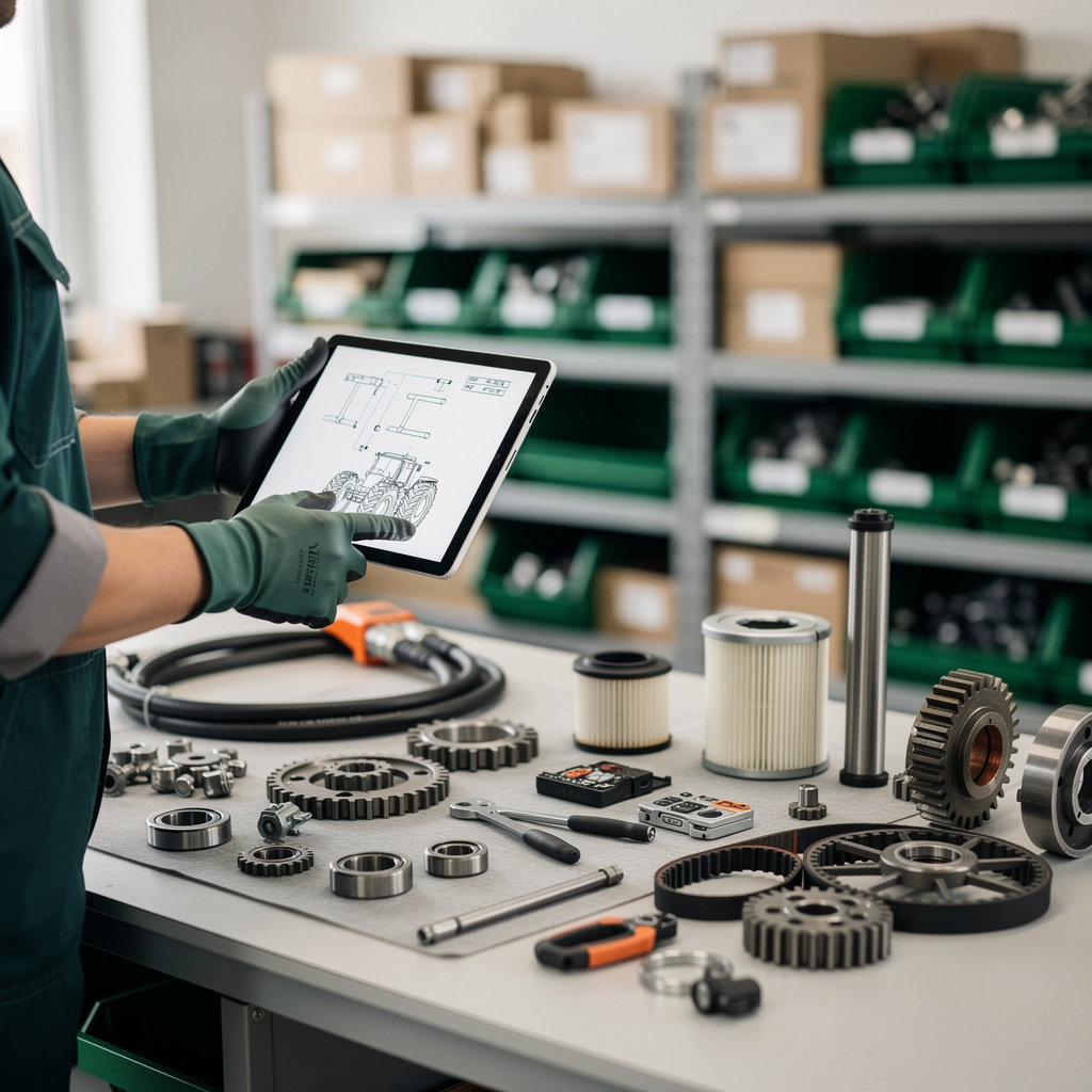 RXM Agrotechnic genuine Boxer Agri spare parts inventory and logistics warehouse